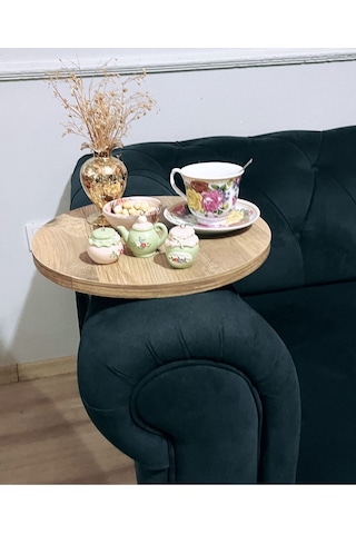 Fbt Yan Sehpa ,tepsi,ayarlanabilir Koltuk Kol Sehpası Ceviz