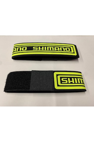 Shimano Reflektörlü Bisiklet Paça Bandı Tutuncu - Fosforlu Sarı Siyah