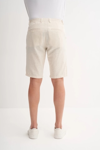 Cazador Slim Fit Dar Paça Keten Bermuda Şort 6108 Bej