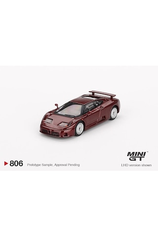 Mini Gt Bugatti Eb110 Gt Dark Red Metallic 806 Bordo