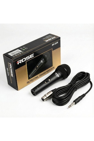 Rose Mk-202h Kablolu El Mikrofonu - Metal Kasa
