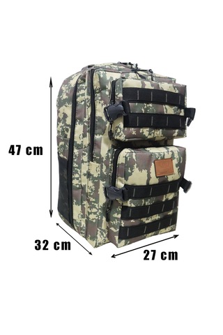 Season Mountaıner Kamp, Seyahat Ve Günlük Kullanım İçin Geniş Hacimli Ortopedik,suya Dayanıklı Unisex Sırt Çantası Kamuflaj