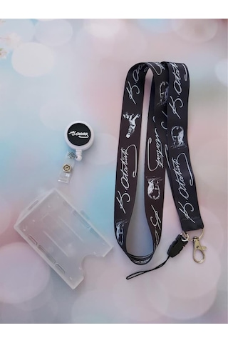 Atatürk İmza Kart Askısı Ve Atatürk İmza Silikon Yoyo Yaka Kartlığı Yatay Dikey Kart Koruyucu