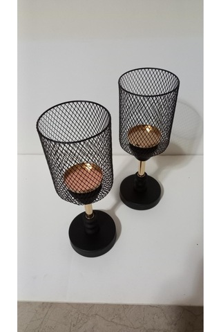 Mumluk Metal Syh-gold 26 Cm Siyah
