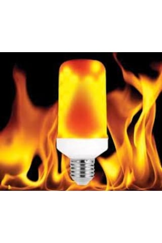 5w Alevli Led Ampul Alev Efekttli Lamba Duyu Restorant Kafe Villa