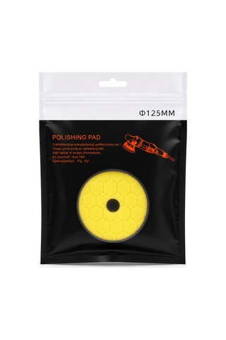 Codetha Orbital Polisaj Süngeri Hexagon Sarı 125 mm