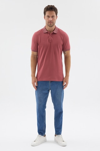 İmza Pembe Polo Yaka Pike Kısa Kol Slim Fit %100 Pamuk Tişört 1011260171 Gülkurusu