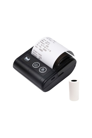 Jk-5803p 2" 57 Mm Makbuz Yazıcısı + 1 Rulo Sarf Malzemesi Siyah