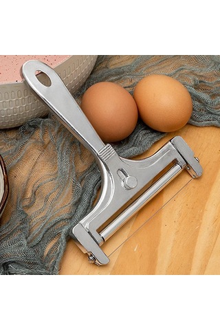 Paslanmaz Çelik Tel Peynir Kesici - Cheddar, Gruyere Ve Raclette İçin Elde Taşınabilir Peynir Kesici Diğer