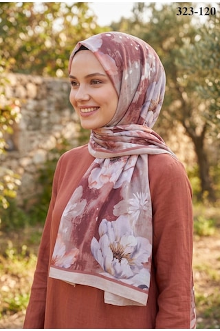 Sharell Desenli Bambu Kraş Pamuk Şal 323-120 Çok Renkli