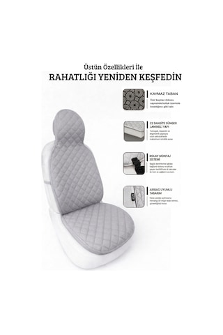 Oto Koltuk Minder Seti Terletmez Kolay Montaj Universal Koruyucu Kılıf Kumaş 67265054
