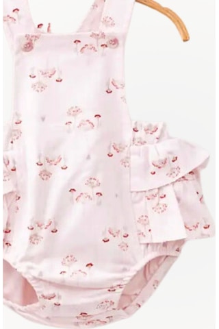 For My Baby Kız Fırfırlı Salopet Pembe