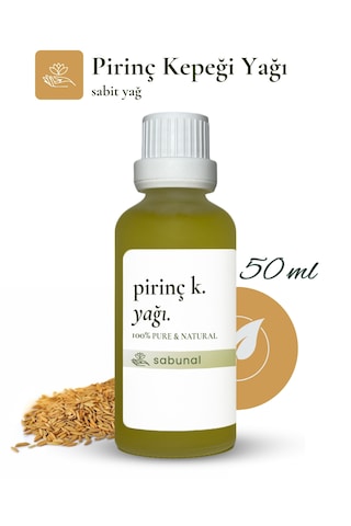 Sabunal Pirinç Kepeği Yağı 50 ML Cilt Aydınlatıcı Ve Eşitleyici Bakım Yağı