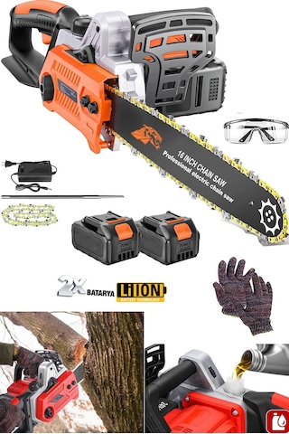 Staxx Or198v Çift Akülü Lityum Ağaç Dal Odun Dal Budama Makinesi