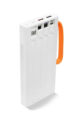 Powerway QC10 10.000 mAh PD 22.5 W Kablolu Hızlı Şarj Powerbank Beyaz