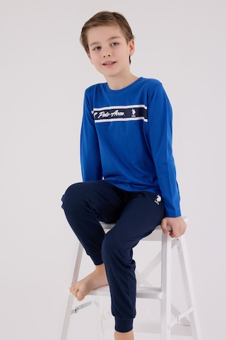 U.S. Polo Assn. U.s. Polo Assn Erkek Çocuk Mavi Pijama Takımı Us2210-c-v2