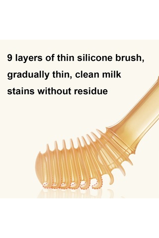 Sones Gıda Sınıfı Silikon Bebek Süt Diş Fırçası + Dil Fırçası Çocuk Ağız Temizleme Fırçası, Renk: Yeşil