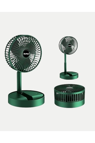 Tek Katlanabilir Şarjlı Mini Fan 3 Kademeli Hız Ayarlı Taşınabilir Najmaddin