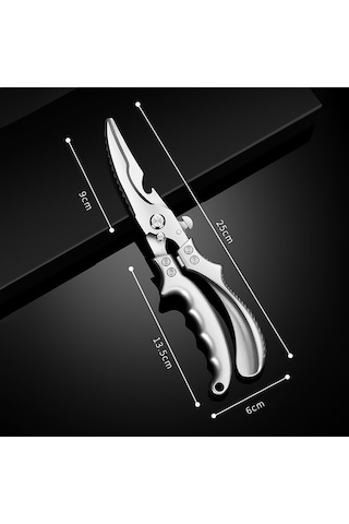 Ximistore9 Çok Amaçlı Paslanmaz Çelik Mutfak Makası - Et, Tavuk, Balık Ve Sebze Kesimi İçin İdeal Yeşil