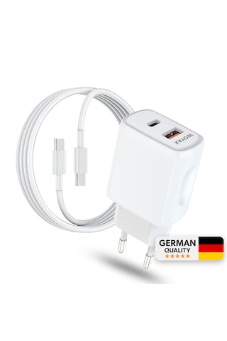 Woyax Hızlı Şarj Aleti 33w Type-c Kablo Beyaz Android / Apple Uyumlu iPhone / Tablet ' Beyaz