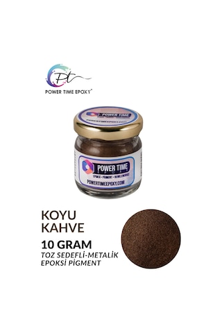 Sedefli Metalik Toz Pigment Boya / Koyu Kahverengi / Epoksi Için
