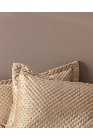 Boulogne Çift Kişilik Kadife Yatak Örtüsü Yo0000000051 Toprak