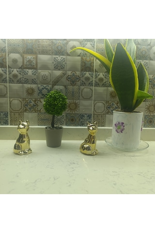 Altın Sarısı Kedi Ve,kuromi,tom Ve Hello Kitty Figürlü Kar Küreleri 5'li Set Tek Bir Pakette 001