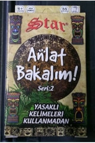 Star 2 Adet Anlat Bakalım Oyun Kartı Kutusu Seri 1 ve 2 Birlikte