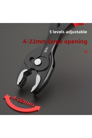 Tongxida 8 Çok Fonksiyonlu Kayar Vida Çıkarıcı, Paslanmaz Çivi Çekici, Açılabilir Balık Pense Plastik Kaplı