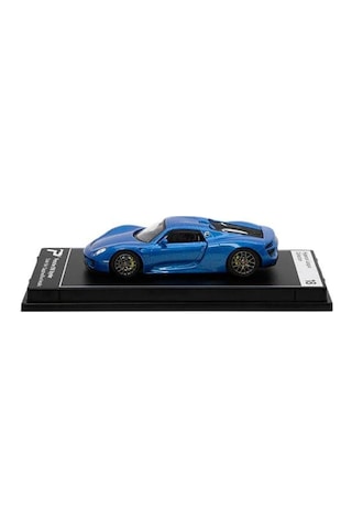 Hyper Car Porsche 918 Spyder Saphire Blue Metallic-league Collection 1/64 Model Araba