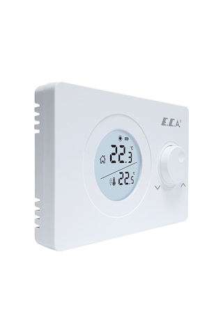 E.C.A. Poly Pure 100 W Kablosuz Oda Termostatı Beyaz