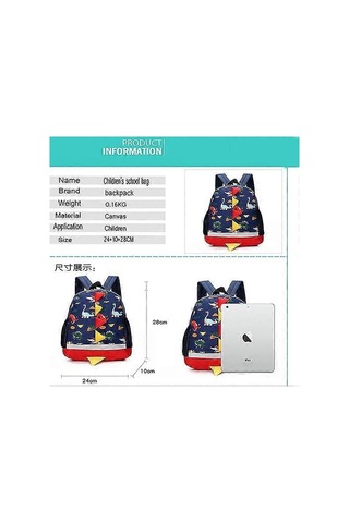 Kırmızı Anaokulu Erkek Ve Kız Okul Çantaları, 2-6 Yaş, Dinozor Tasarım Diğer