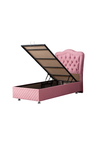 Setaymobilya Baza, Camelli Pembe Tek Kişilik Baza + Başlık, Setay