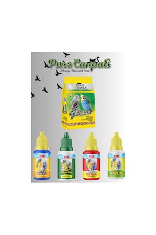 Purecanpati Muhabbet Kuşu Vitamin Tüy Deri Bakım Seti