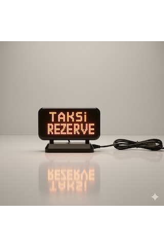 Renkli Dolu / Boş / Acil Durum Göstergeli Akıllı Taksi Tepe Lambası İsbak Onaylı
