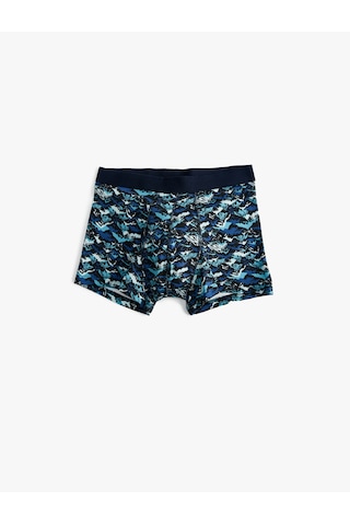 Koton 3'lü Boxer Seti Soyut Baskılı Çok Renkli Pamuklu Lacivert 5wlm90022mk Lacivert