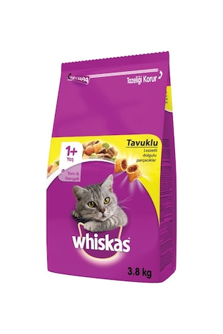 Whiskas Tavuklu ve Sebzeli Yetişkin Kedi Maması 3800 G