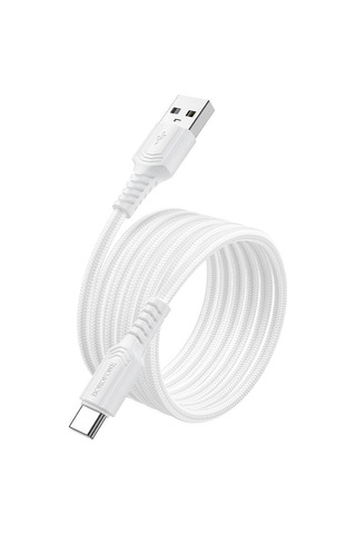 Borofone Bx116 1m 3a Usb Tip-c Belirli Şarj Veri Kablosu Beyaz