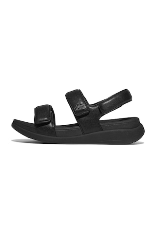 090 All Black Sandalet Kadın Iv9-090 Fitflop F-mode Go Adjustable Back-strap siyah