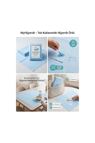 Kullan At Beslenme Örtüsü 1 Paket 30 Adet Mavi Mavi