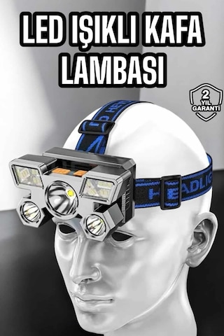 Kafa Lambası Hafif Ve Esnek Çift Anahtarlı Far Led Işık