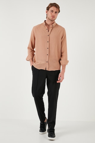 Buratti Regular Fit Uzun Kollu Düğmeli Yaka Erkek Gömlek Cf25S116777 Kahve