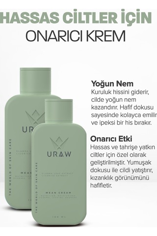 Uraw Meyan Cilt Problemleri Karşıtı Onarıcı ve Nemlendirici Krem 100 ML