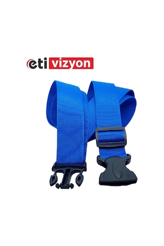 Etivizyon Valiz Bavul Emniyet Kemeri 2 Adet Mavi