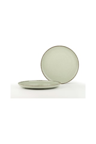 Kütahya Porselen Moderna 2 Parça 27 Cm Düz Tabak Yeşil