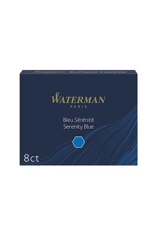 Waterman Dolma Kalem Kartuşu, Mavi, 8'li Paket Genel