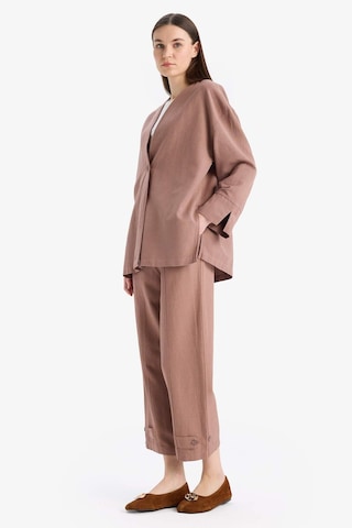 DeFacto Keten Karışımlı Basic Düz Kısa Paça Harem Pantolon B7506AX25SPBN552