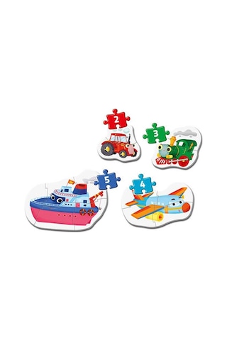 Clementoni My First Puzzles – Ulaşım Araçları 4’Lü Puzzle