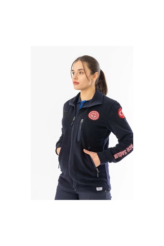 112 Acil Tıp Teknisyeni Fermuarlı Polar Ceket Unisex Att006 Lacivert