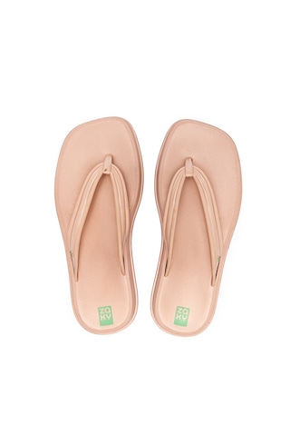 Zaxy Atemporal Flatform Kadın Parmak Arası Terlik Pudra 35/42 Siyah